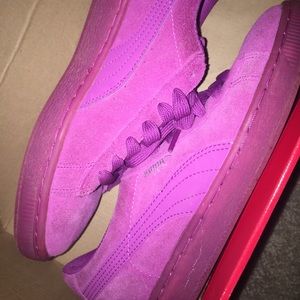 Violet puma suede